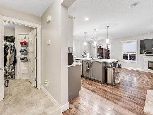 16725 18 Avenue, Edmonton, AB - Indoor Photo Showing Other Room With Fireplace