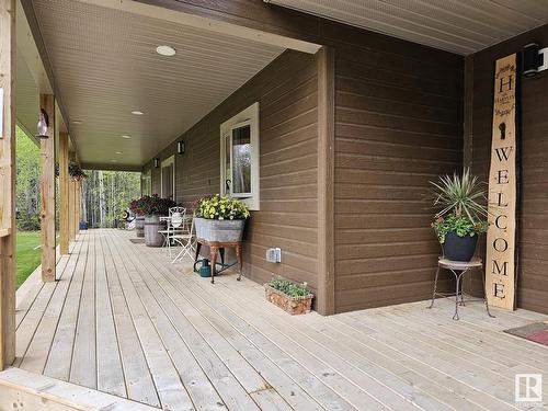 9213 Hwy 621, Rural Brazeau County, AB - Outdoor With Deck Patio Veranda With Exterior