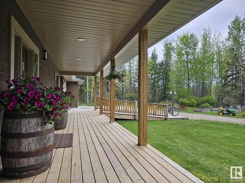 9213 Hwy 621, Rural Brazeau County, AB - Outdoor With Deck Patio Veranda With Exterior