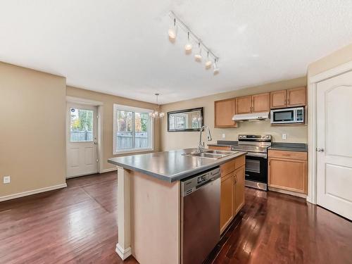 842 Barnes Link Link, Edmonton, AB - Indoor Photo Showing Kitchen With Double Sink