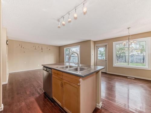 842 Barnes Link Link, Edmonton, AB - Indoor Photo Showing Kitchen With Double Sink