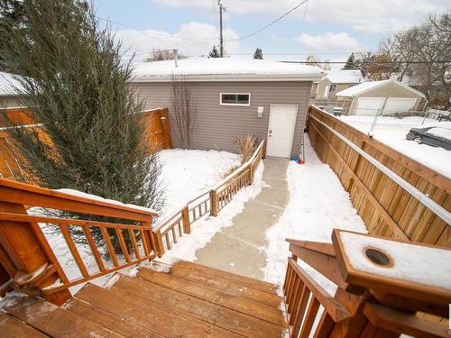 9741 70 Avenue, Edmonton, AB - Outdoor With Deck Patio Veranda With Exterior