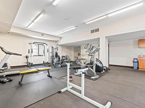 201 9707 106 Street, Edmonton, AB - Indoor Photo Showing Gym Room