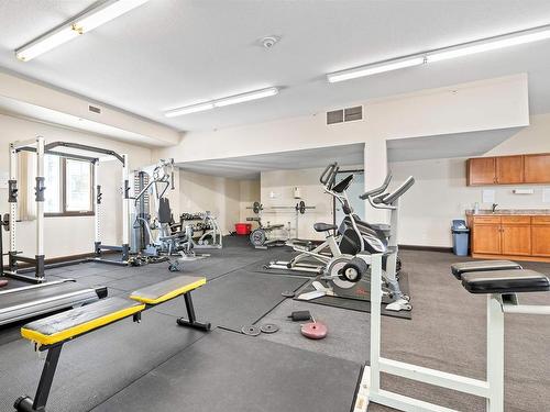 201 9707 106 Street, Edmonton, AB - Indoor Photo Showing Gym Room