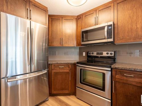 305 10055 118 Street, Edmonton, AB - Indoor Photo Showing Kitchen With Stainless Steel Kitchen