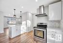 Upper 9907 170 Avenue, Edmonton, AB  - Indoor Photo Showing Kitchen With Upgraded Kitchen 