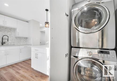 Upper 9907 170 Avenue, Edmonton, AB - Indoor Photo Showing Laundry Room