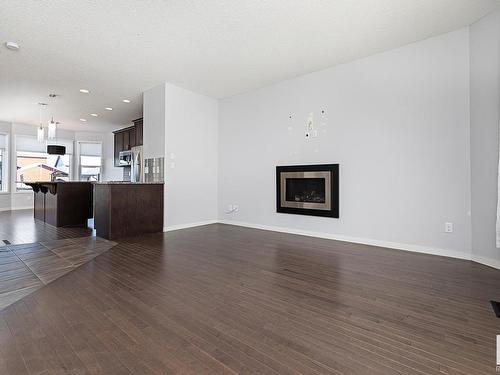 17715 59 Street, Edmonton, AB - Indoor Photo Showing Living Room With Fireplace