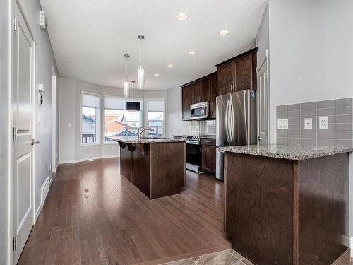 17715 59 Street, Edmonton, AB - Indoor Photo Showing Kitchen With Upgraded Kitchen