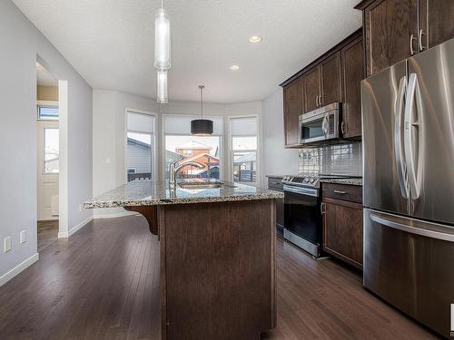 17715 59 Street, Edmonton, AB - Indoor Photo Showing Kitchen With Upgraded Kitchen