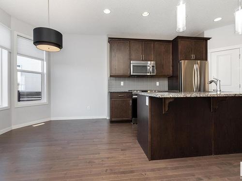 17715 59 Street, Edmonton, AB - Indoor Photo Showing Kitchen With Upgraded Kitchen