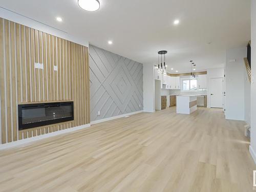 112 28 Street, Edmonton, AB - Indoor With Fireplace