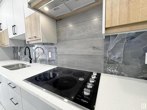 1312 35 Street, Edmonton, AB - Indoor Photo Showing Kitchen With Double Sink