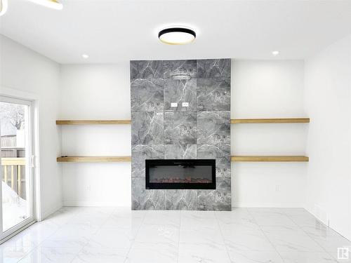 1314 35 Street, Edmonton, AB - Indoor With Fireplace