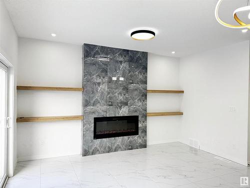 1314 35 Street, Edmonton, AB - Indoor With Fireplace