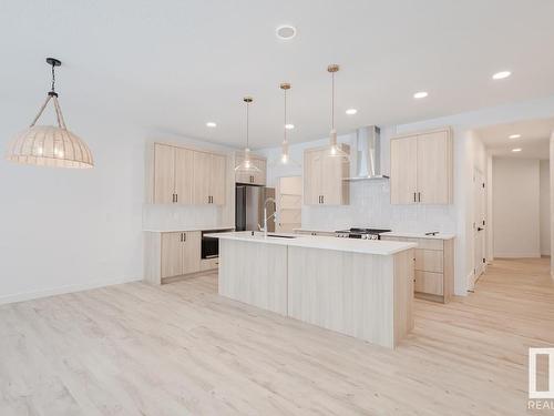 5429 Kootook Road, Edmonton, AB - Indoor Photo Showing Kitchen With Upgraded Kitchen