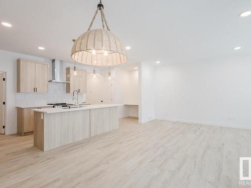 5429 Kootook Road, Edmonton, AB - Indoor Photo Showing Kitchen With Double Sink