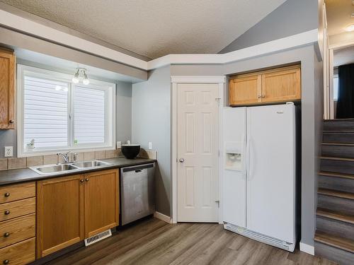 1503 76 Street, Edmonton, AB - Indoor Photo Showing Kitchen With Double Sink