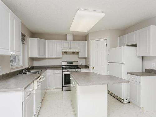 909 Burrows Crescent, Edmonton, AB - Indoor Photo Showing Kitchen With Double Sink