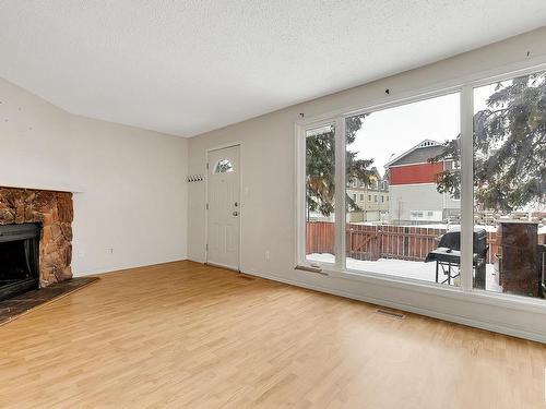 406 Clareview Road, Edmonton, AB - Indoor Photo Showing Living Room With Fireplace