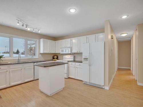 3103 104 Street, Edmonton, AB - Indoor Photo Showing Kitchen With Double Sink