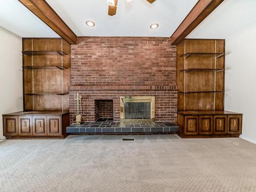 3221 112C Street, Edmonton, AB - Indoor Photo Showing Other Room With Fireplace