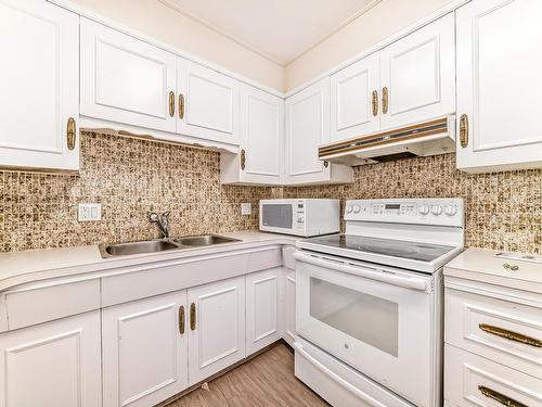 3221 112C Street, Edmonton, AB - Indoor Photo Showing Kitchen With Double Sink