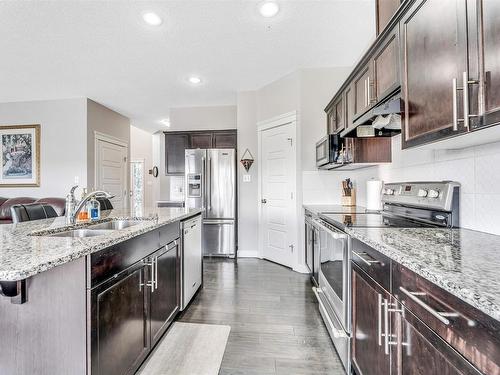 2804 16 Avenue, Edmonton, AB - Indoor Photo Showing Kitchen With Double Sink With Upgraded Kitchen