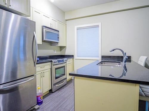 114 1230 Windermere Way, Edmonton, AB - Indoor Photo Showing Kitchen With Double Sink