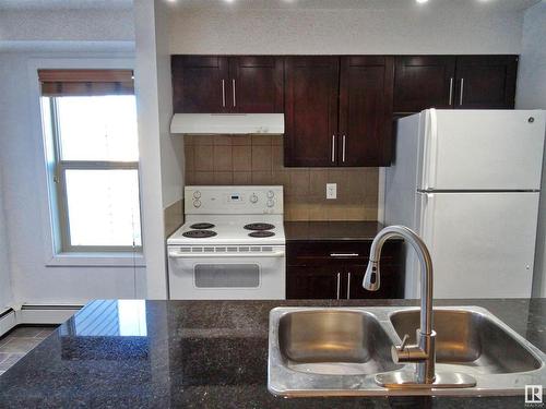 319 11803 22 Avenue, Edmonton, AB - Indoor Photo Showing Kitchen With Double Sink