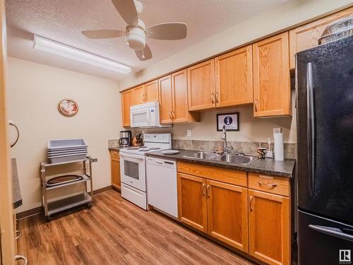 225 612 111 Street, Edmonton, AB - Indoor Photo Showing Kitchen With Double Sink