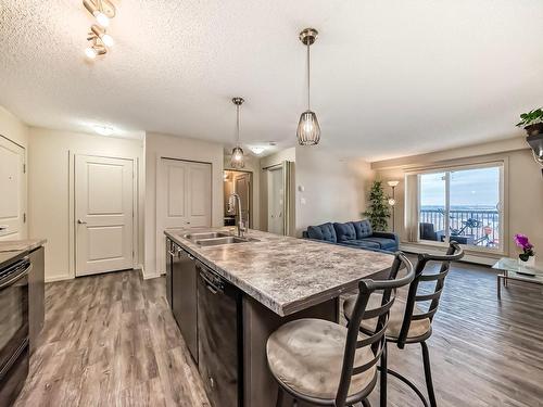 461 1196 Hyndman Road, Edmonton, AB - Indoor Photo Showing Kitchen With Double Sink