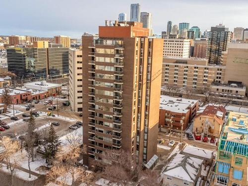 1702 10025 113 Street, Edmonton, AB - Outdoor With Balcony With View