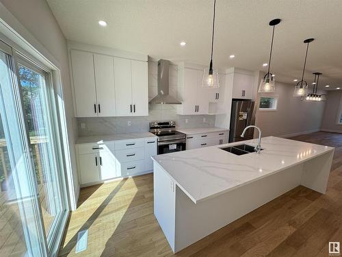 11217 75 Avenue, Edmonton, AB - Indoor Photo Showing Kitchen With Double Sink With Upgraded Kitchen