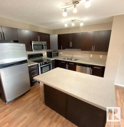 380 Silver Berry Road, Edmonton, AB - Indoor Photo Showing Kitchen With Double Sink