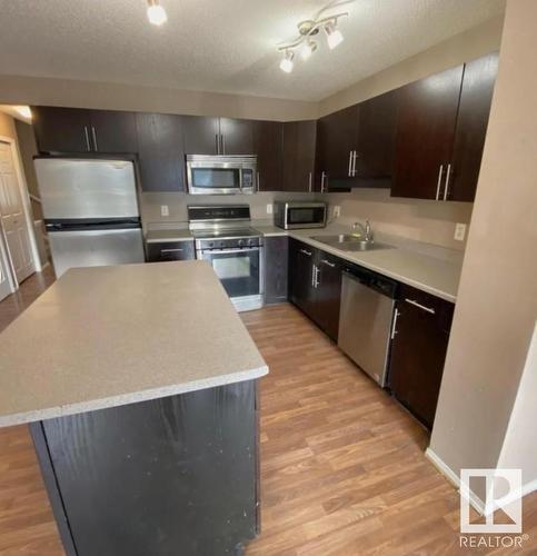 380 Silver Berry Road, Edmonton, AB - Indoor Photo Showing Kitchen With Double Sink