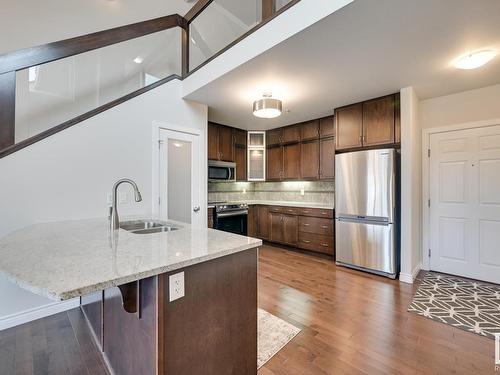 309 9603 98 Avenue, Edmonton, AB - Indoor Photo Showing Kitchen With Double Sink With Upgraded Kitchen