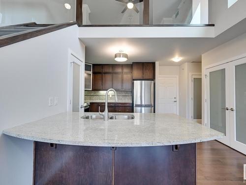 309 9603 98 Avenue, Edmonton, AB - Indoor Photo Showing Kitchen With Double Sink With Upgraded Kitchen