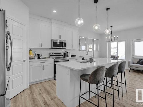 8888 Carson Way, Edmonton, AB - Indoor Photo Showing Kitchen With Upgraded Kitchen