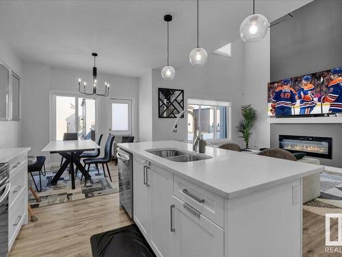 8888 Carson Way, Edmonton, AB - Indoor Photo Showing Kitchen With Double Sink With Upgraded Kitchen