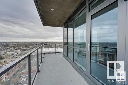 2705 10238 103 Street, Edmonton, AB - Outdoor With Balcony With View With Exterior