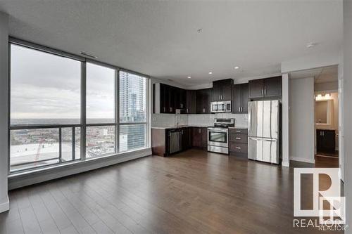 2705 10238 103 Street, Edmonton, AB - Indoor Photo Showing Kitchen