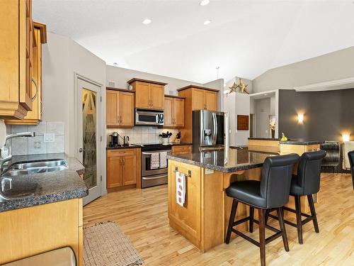 5819 110 Street, Edmonton, AB - Indoor Photo Showing Kitchen With Double Sink