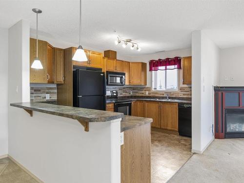 342 16035 132 Street, Edmonton, AB - Indoor Photo Showing Kitchen With Double Sink