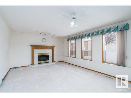 15711 67 Street, Edmonton, AB - Indoor Photo Showing Other Room With Fireplace