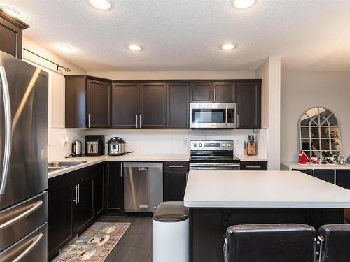 16712 15 Avenue, Edmonton, AB - Indoor Photo Showing Kitchen With Stainless Steel Kitchen With Upgraded Kitchen