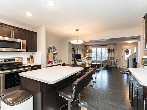 16712 15 Avenue, Edmonton, AB - Indoor Photo Showing Kitchen With Stainless Steel Kitchen