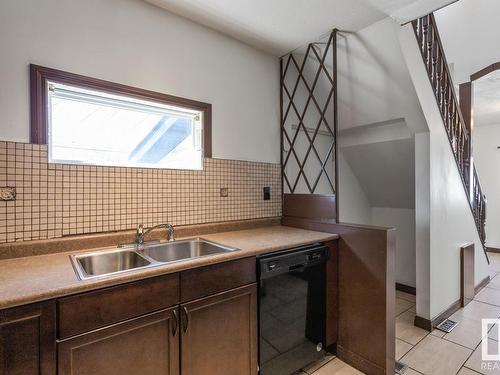 14327 103 Avenue Nw, Edmonton, AB - Indoor Photo Showing Kitchen With Double Sink