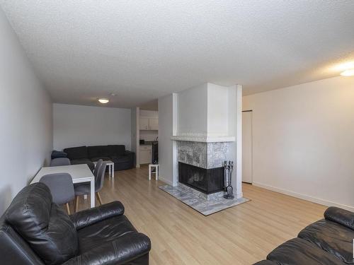 92 2703 79 Street, Edmonton, AB - Indoor Photo Showing Living Room With Fireplace