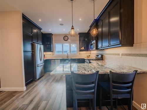 4403 115 Avenue, Edmonton, AB - Indoor Photo Showing Kitchen With Stainless Steel Kitchen With Upgraded Kitchen